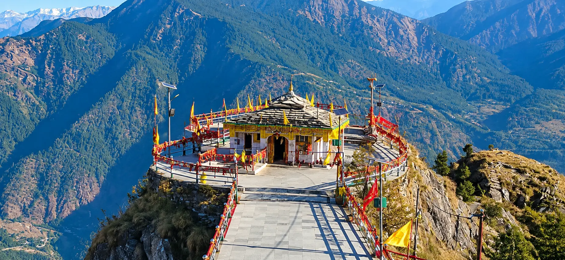 Kartik Swami Temple on a Himalayan ridge